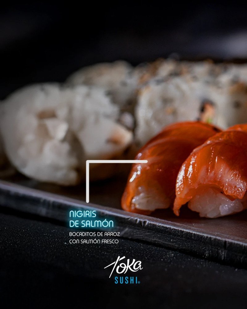 Nigiris de salmon 8 piezas